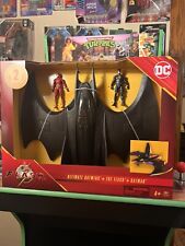 The Flash Ultimate Batwing with The Flash and Batman Action Figures NEW HTF