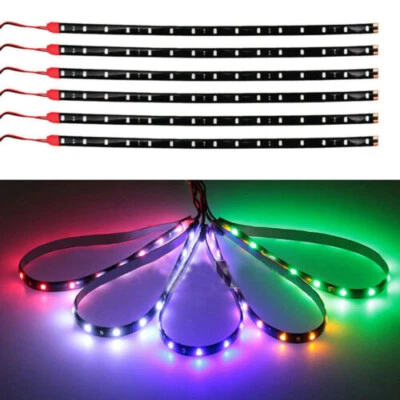 Lot Waterproof 12''/15 DC 12V Motor LED Strip Underbody Light For Car Motorcycle - Image 1 of 4