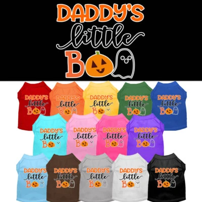 Camisa para perro Daddy's Little Boo ropa para mascotas otoño ropa de Halloween   Foto 1 de 4