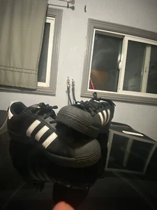 Size 11 - adidas Superstar Core Black White - Picture 1 of 5