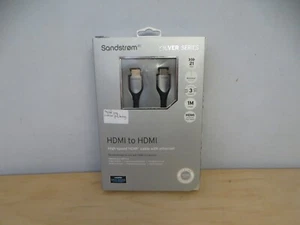 1M SANDSTROM Silver Series S1HDM215 High Speed HDMI To HDMI Cable  VGC - Picture 1 of 4