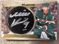 2020-21 Upper Deck Trilogy Mikko Koivu Signature Picks Auto