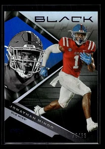 2023 Panini Chronicles Draft Picks #17 Jonathan Mingo 76/99 Black Blue Ole Miss - Picture 1 of 2