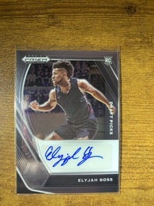 Elyjah Goss 2021 Prizm Draft Picks Rookie Auto DP-EGO IUPUI RC
