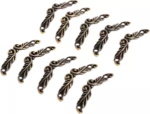 10Pcs Antique Brass Decorative Pull Handle for Mini Jewelry Box Drawer Cabinet C - Picture 1 of 12