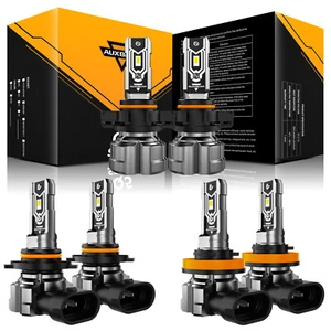 9005 H11 5202 LED Headlights High / Low / Fog Bulb for GMC Sierra 1500 2007-2013 - Foto 1 di 16