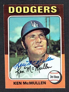 Ken McMullen #473 signed autograph auto 1975 Topps MINI Baseball Trading Card - Picture 1 of 1