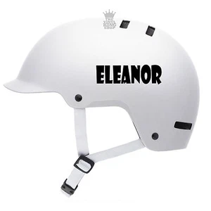 2 x Personalised Bike Helmet Name Stickers - Show Font Vinyl Decal BMX Kids - Picture 1 of 7