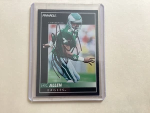 ERIC ALLEN SIGNED AUTO'D 1992 PINNACLE CARD #205 PHILADELPHIA EAGLES RAIDERS - Picture 1 of 2