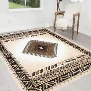 Southwestern rugs for cabin and lodge Navajo carpet