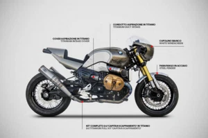 ZARD BMW R NINE-T 1200 2015/19 CAPITAN SCAPPAMENTO FULL KIT # ZBMW528TKR - Bild 1 von 7