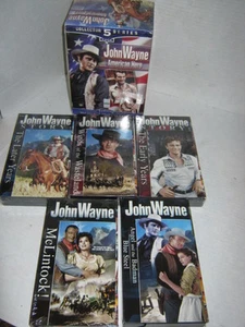 JOHN WAYNE AMERICAN HERO BOX SET OF 5 TAPES VHS - Picture 1 of 5