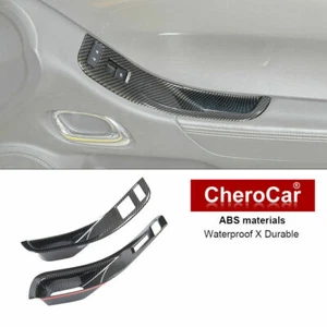 Cubierta de interruptor de elevación de ventana interior de fibra de carbono para Chevrolet Camaro 2010-15 - Imagen 1 de 12