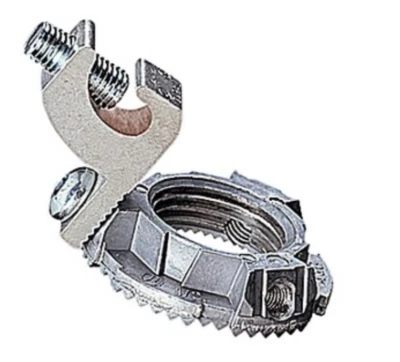 THOMAS & BETTS L050GRL Tuerca de seguridad de aluminio de 1/2 pulgada con lengüeta y tornillo $30 Foto 1 de 4