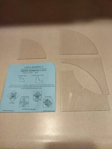 Anita Murphy's Acrylic Curved Drunkard's Path Templates - Picture 1 of 1