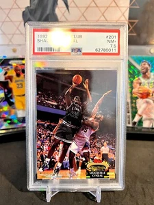 ⭐️ SHAQ SHAQUILLE O'NEAL 1992 STADIUM CLUB #201 PSA 7.5 NM+ ROOKIE HOF RC 🔥 - Picture 1 of 2