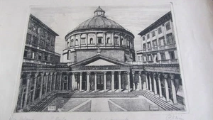 Pericle Menin - Acquaforte/ incisione originale - Milano S.Carlo 1943 - Picture 1 of 1