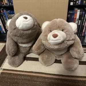 Menge 2 Gund Taupe Schnupftabak Plüsch Teddybären - 1980/2002 - Modern Vintage 10 Zoll - Bild 1 von 13