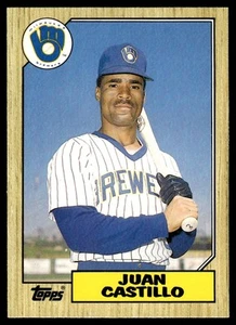 1987 Topps Traded Juan Castillo Milwaukee Brewers #20T - Picture 1 of 2