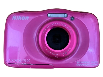 Nikon Coolpix W100 Digital Camera Waterproof Shockproof 13.2MP Pink From Japan - Image 1 of 2