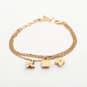 Louis Vuitton LE0190 Brasserie Sweet Monogram Bracelet GP Gold - Picture 1 of 6
