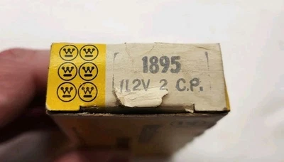 Westinghouse Miniature Light Bulbs #1895  Pack of 10,  12 volt 2CP Vtg NOS New - Image 1 of 4