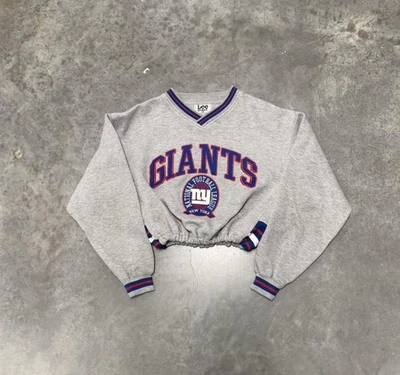 Vintage 90s all embroidered Lee Sport Giants crewneck sweatshirt Cropped - Image 1 of 4
