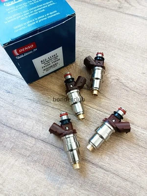 DENSO 4X 23250-75050 Fuel Injector For 1995-2000 Toyota Tacoma 4Runner T100 2.7L - Изображение 1 из 4
