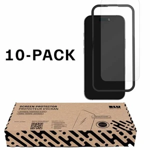 Pack de 10 protections d'écran en verre trempé Blu Element pour iPhone 16 Plus/15 - Photo 1 sur 4