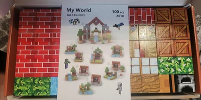 100 PC Magnetic Cubes Building Blocks Toy Set STEM Educational Minecraft Style - Image 1 of 4