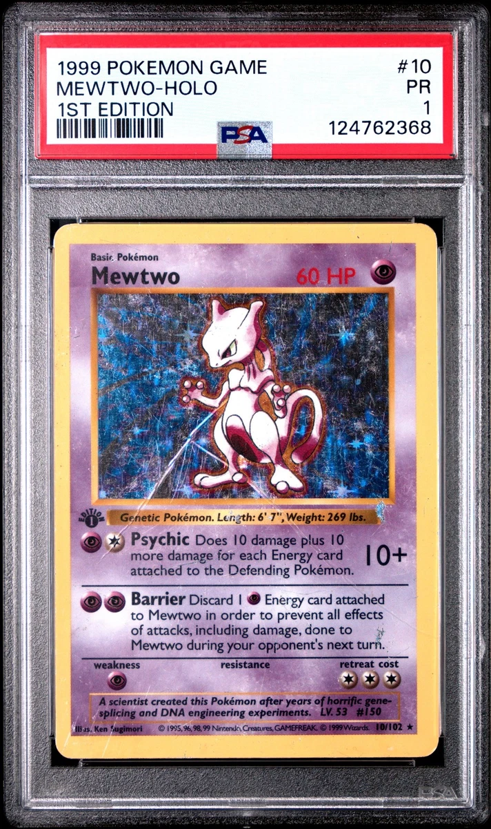 Mewtwo Pokémon TCG 1st Edition Individual Collectible Card Game