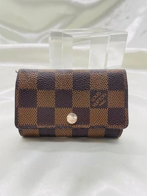 Authentic Louis Vuitton Damier Multicles Key Case N62630 Brown PVC Unisex #6170P - Image 1 of 4