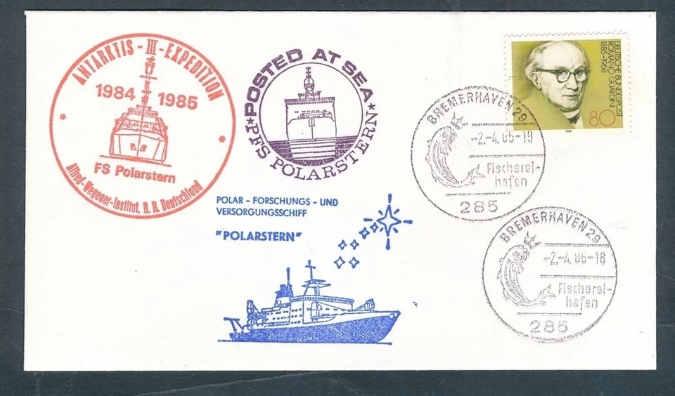D449386 Germany Naval Cover Expedition 1985 FS Polarstern Antartic Mission - Image 1 of 1