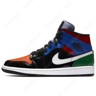 Wmns Air Jordan 1 Mid Se Multi Patent CV5276-001 - Image 1 of 4