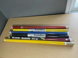 Lote de 6 rollos de película Baron negra y película EconoKote cubierta avión de control remoto - Imagen 1 de 1