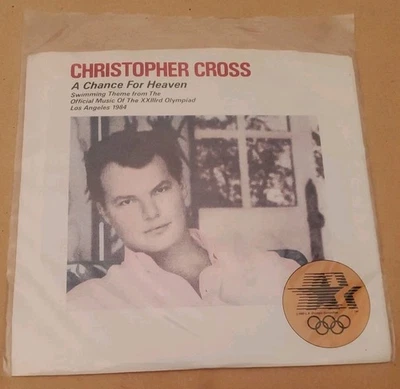 CHRISTOPHER CROSS A Chance For Heaven / Talking In My Sleep 45 NEAR MINT - Image 1 of 2