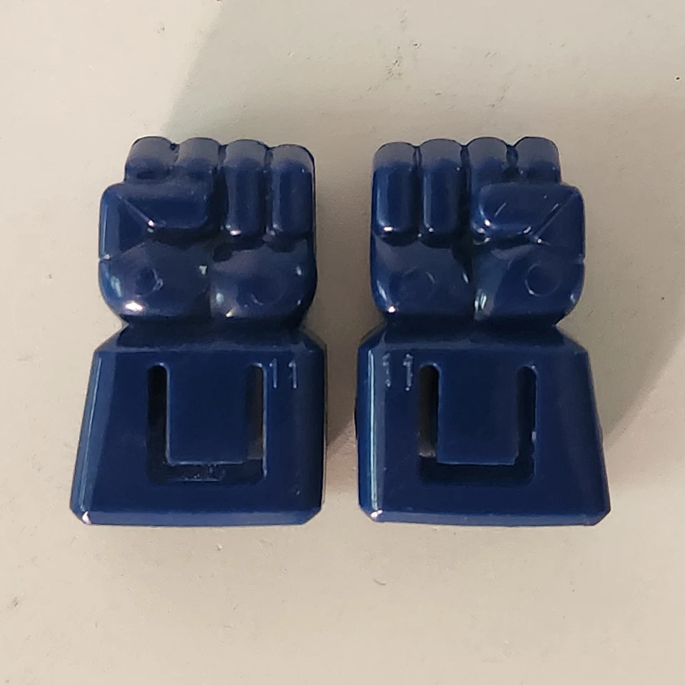 Vintage Transformers G1 Left Right Hands Starscream Dark Navy Blue  - Image 1 of 4