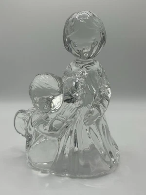 Estatuilla de colección Mikasa Coro de Cristal Ángel Doble Ángeles Alemania Pesada Foto 1 de 4