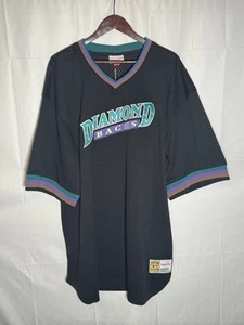 Mitchell & Ness Men's Diamondbacks MLB Button Front Team Jersey B&T 2XLT Teal - Picture 1 of 4