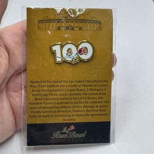 Rose Bowl Stadium 100 Years Anniversary Enamel Lapel Pin Pasadena Collector - Picture 1 of 4