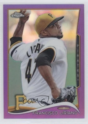 2014 Topps Chrome Retail Purple Refractor Francisco Liriano #115 - Image 1 of 2