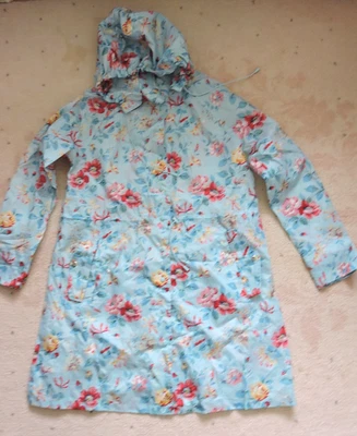 Cath Kidston Foldable Fold Away Raincoat Lightweight Mac Parka Womens Size M New - Image 1 of 4