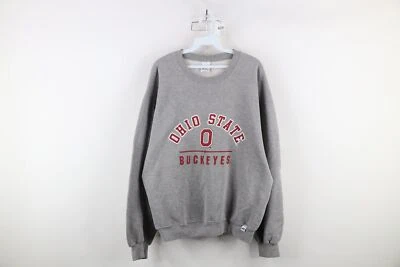 Sudadera De Colección Años 90 Russell Athletic Para Hombres Grande Deletrear Universidad Estatal de Ohio Foto 1 de 4