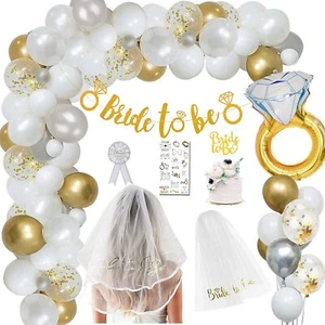 Kit arco palloncino ghirlanda velo doccia sposa to be decorazione festa - Foto 1 di 7