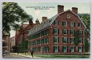 Postal New Haven CT Yale University Connecticut Hall  - Imagen 1 de 2