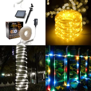 Solar Powered 200 LED String Fairy Lights 75FT Garden Outdoor Xmas Party Decor - Picture 1 of 20
