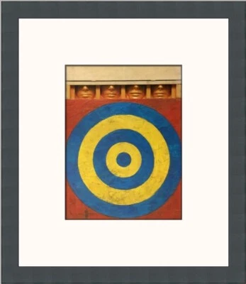 Jasper Johns Target with Four Faces Custom Framed Print Foto 1 de 2