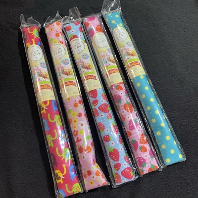 Lot of 5 Daiso Printed Felt 17.7"x17.7" Elephants Cherry Strawberry Polka Dots - Image 1 of 4