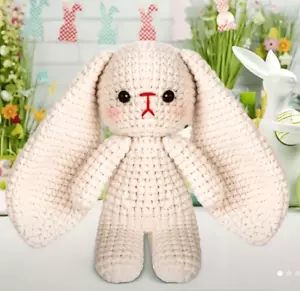 Crochet Bunny Kit for Beginners Complete Set - Picture 1 of 4