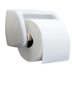 Klopapierhalter Toilettenpapierhalter WC Garnitur Papierhalter Porzellan weiß - Bild 1 von 4